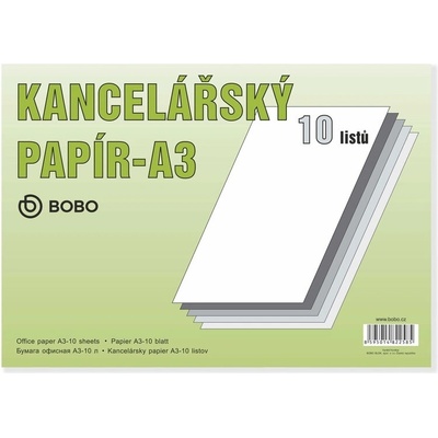 Kancelářský papír A3, 70 g, 10 listů