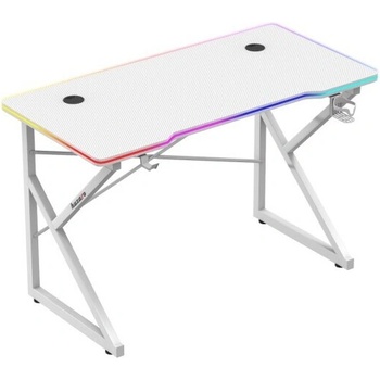 Image 1 of Huzaro Геймърско бюро Huzaro HERO 1.7 RGB, 120/60/75 см - Бяло (HERO 1.7 RGB WHITE)