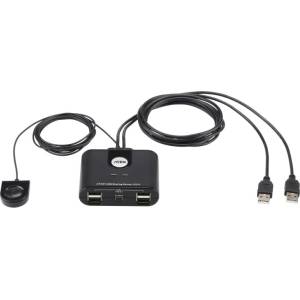 ATEN Превключвател aten us224, 2 компютъра към 4 usb периферни устройства (aten-us224-usb) - Allstore