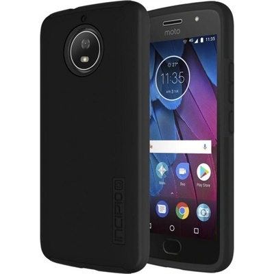 Incipio Калъф за Motorola Moto G5s, хибриден, Incipio DualPro MT-436-BLK, удароустойчив, черен (MT-436-BLK)