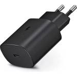 Samsung Заводски USB адаптер за мрежово зарядно устройство Samsung TypeC вход 25W EPTA800EBE PD. 3.0 Супер бързо зареждане черен ECO пакет SA800695 (SA800695)