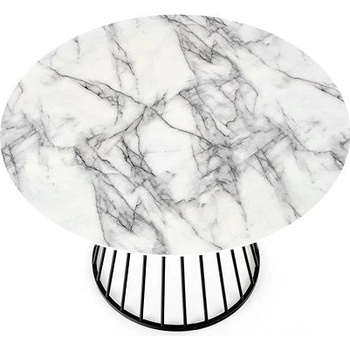 Halmar Brodway bílý mramor/černá