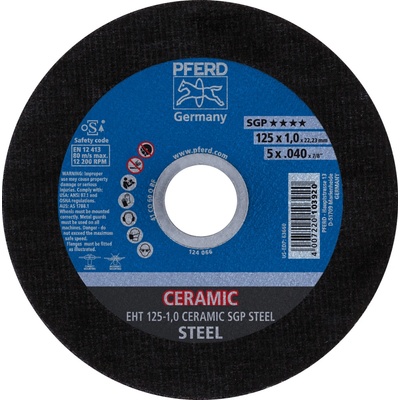 Pferd Rezný kotúč 125 x 1,0 x 22,23 mm 4007220103920