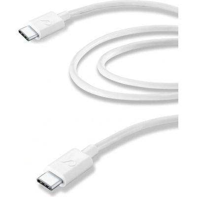 Cellularline Кабел Cellularline - 6660, USB-C/USB-C, 2 m, бял (6660)