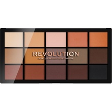 Makeup Revolution Re-Loaded paleta očních stínů Basic Mattes 15 x 1,1 g