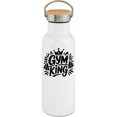 123TRIKO termoska Gym king, černý potisk 500 ml