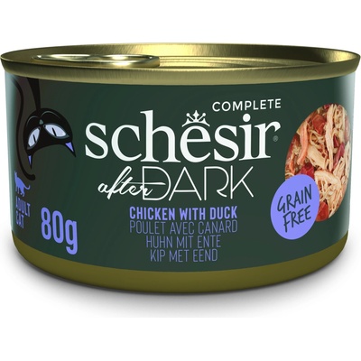 Schesir Cat After Dark Wholefood kuře/kachna 80 g