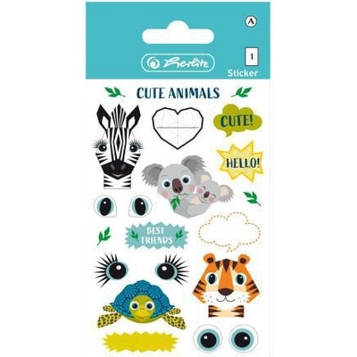 Herlitz Etikety detské zvieratká, Cute animals