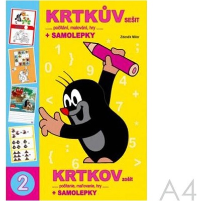 Krtkov zošit + samolepky - Zdeněk Miler