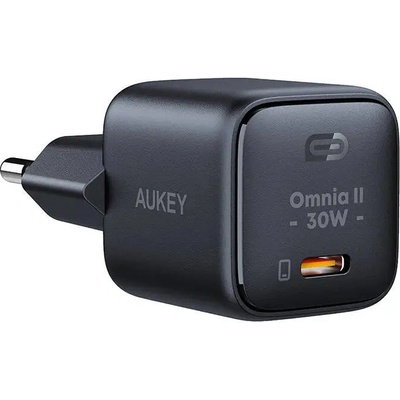 AUKEY Адаптер Aukey PA-B1L, USB-C, 30W, черен (PA-B1L)