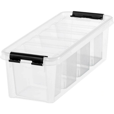 Smartstore Classic Plastový úložný box s víkem 3,5 l s vložkami 14 x 38 x 11 cm
