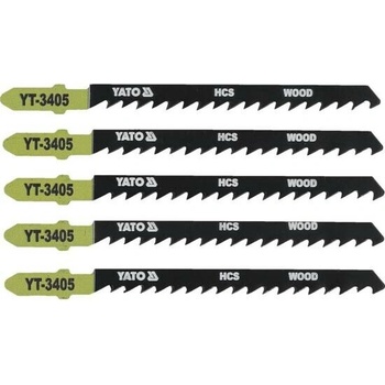 YATO plátek do přímočaré pily 1.3 mm na dřevo 5ks YT-3405