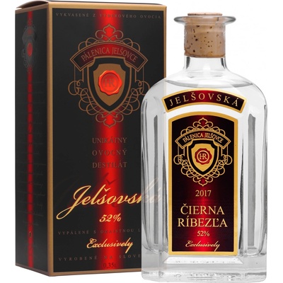 Jelšovská Čierna Ríbezľa 52% 0,35 l (kartón)