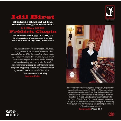Idil Biret - Idil Biret Plays Chopin - Historic Recital At The Schwetzingen Festival 14 May 1999 (2 LP) (0747313292721)