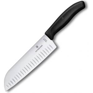 Victorinox Нож Сантоку SWISS CLASSIC 17 cm, черен, пластмаса, Victorinox (VN6852417C1B)
