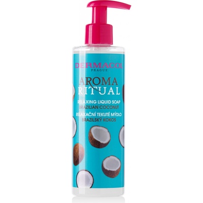 Dermacol Aroma Ritual Brazilian Coconut tekuté mýdlo brazilský kokos 250 ml – Sleviste.cz Dermacol Aroma Ritual Brazilian Coconut tekuté mýdlo brazilský kokos 250 ml – Sleviste.cz