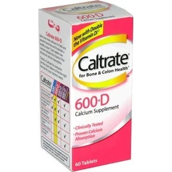 Centrum Хранителна добавка Калций + Витамин Д, Centrum CALTRATE 600+D, 60 tabs