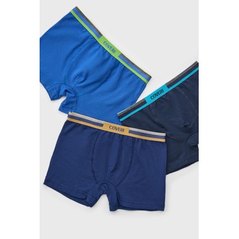 Enrico Coveri 3PACK боксерки за момчета Royal Blu (3pEB4172_box)