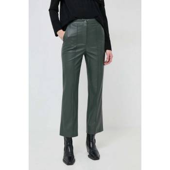 Max Mara Leisure dámské kalhoty přiléhavé high waist 2416781037600 zelené