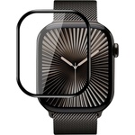 Blueo Протектор за Apple Watch 10 42 мм - високомолекулен протектор на екрана с локатор за отстраняване на прах - черен
