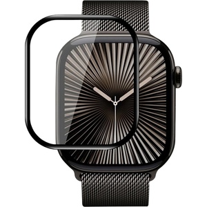Blueo Протектор за Apple Watch 10 42 мм - високомолекулен протектор на екрана с локатор за отстраняване на прах - черен