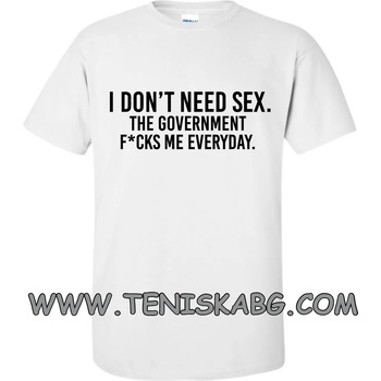 Image 1 of Fruit of the Loom Забавна тениска - I don' t need sex