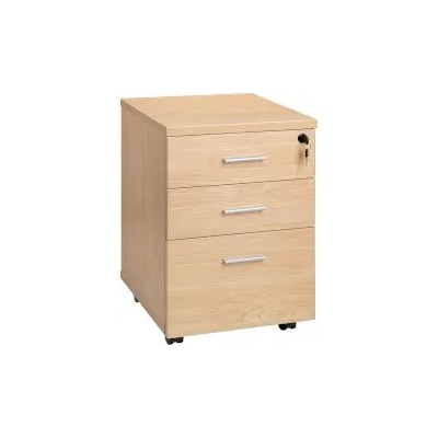 @Work Контейнер с 3 чекмеджета светъл дъб