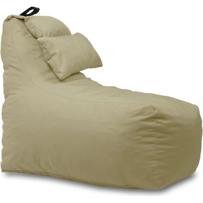 Pufrelax Пуф фотьойл и декортивна възглавница Mirraggio, за открито, Бежов