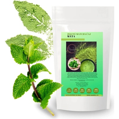Haniell Zelený čaj Matcha Mäta osviežujúca matcha s mätou 200 g