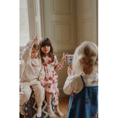 Konges Sløjd Детска памучна рокля Konges Sløjd MAGOT SEQUIN STRAP DRESS GOTS (KS104366.PreSpring)