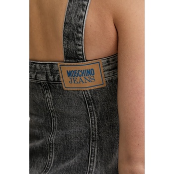 Moschino Jeans Дънкова рокля Moschino Jeans в сиво къса с кройка по тялото 0457 3219 (0457.3219)