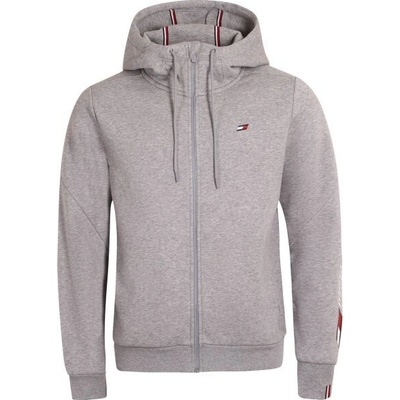 Tommy Hilfiger ESSENTIALS FZ HOODY mikina šedá