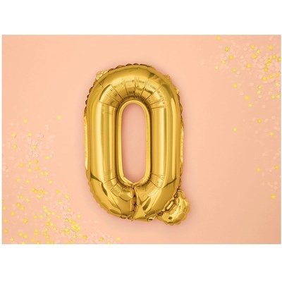 Party Deco FB2M Q 019 Fóliový balón zlatý písmeno 35 cm Q