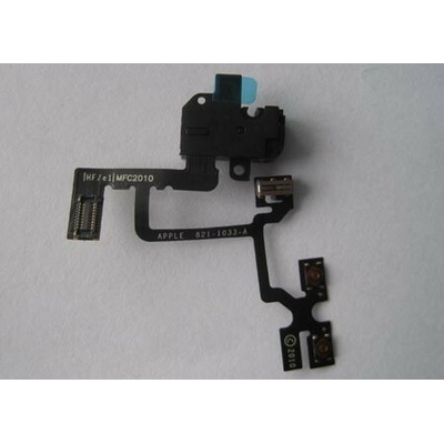 OEM iPhone4 konektor sluchátek s flex kabelem černý