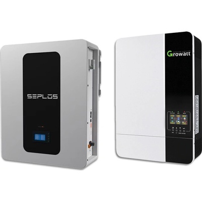 SEPLOS POLO-W 5.12kWh + měnič Growatt SPF 5000ES 5000W 48V