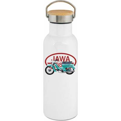 123TRIKO termoska Jawa Pionýr zelenomodrý logo V22 500 ml