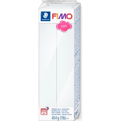 Fimo soft blok 454 g bílá 0