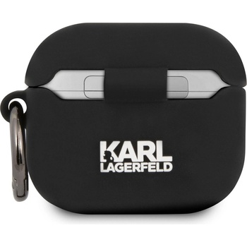Karl Lagerfeld Rue St Guillaume Silikonové Pouzdro pro Apple AirPods 3 KLACA3SILRSGBK