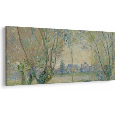 Obraz - Claude Monet, Woman Seated under the Willows, reprodukcia, jednodielne 200x100 cm