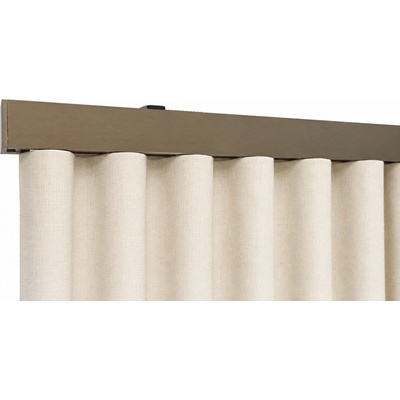 Kovovégarnýže Kolejnice Squerino wave broušený bronz 101-150cm