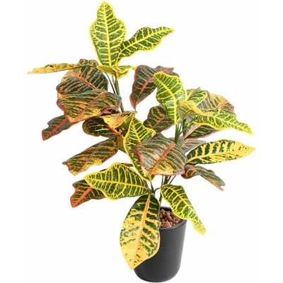 Umelá rastlina Croton 28 listov, 70 cm