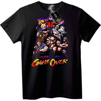 NOONEBRAND Тениска Game Over боен - M, White