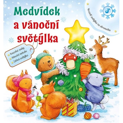 Medvídek a vánoční světýlka