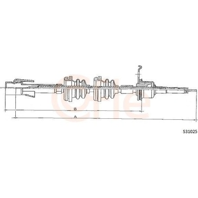 Hřídel tachometru COFLE 92.S31025 92.S31025