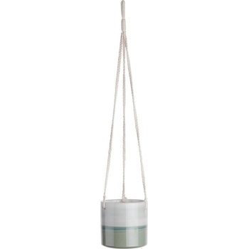Butlers HORIZON Závesný Kvetináč 14 cm sv. zelený