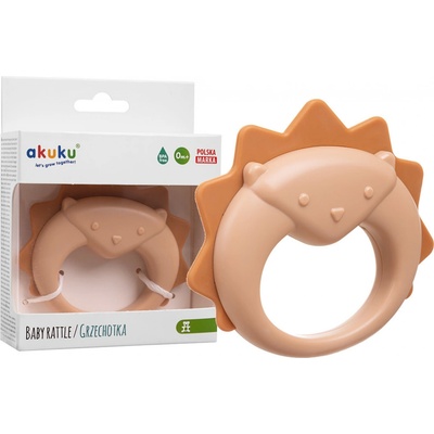 Akuku silikon Ježek bežová