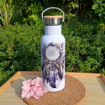 Atelier Fantazie Termoska s bambusovým víčkem Lapač snů I 500 ml