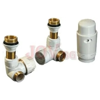 THS Thermostyle Сет за лира CAYMAN-5T WHITE THS 1/2"х16мм и 1/2"x15мм