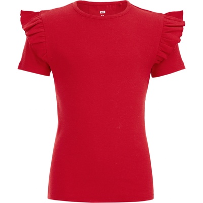 WE Fashion Тениска червено, размер 146-152