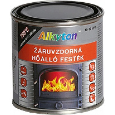 Rust Oleum Alkyton žiaruvzdorná 750°C strieborná 250ml